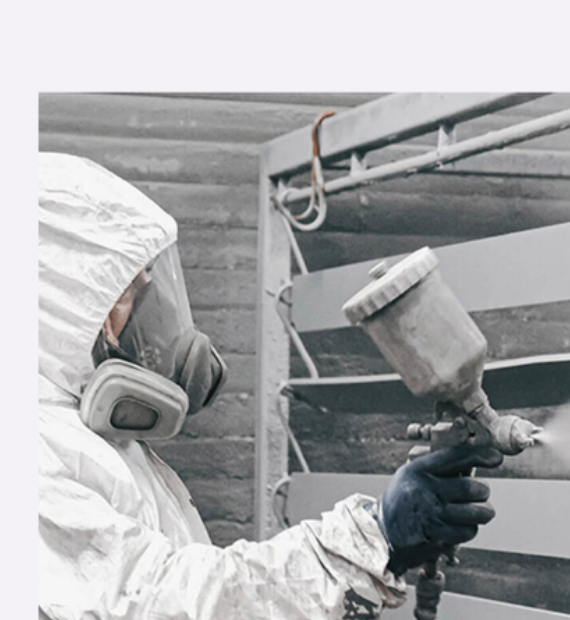 Processo de pintura e revestimento industrial